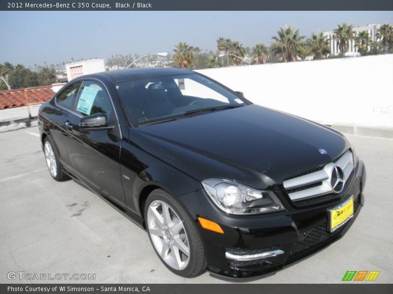 Black / Black 2012 Mercedes-Benz C 350 Coupe