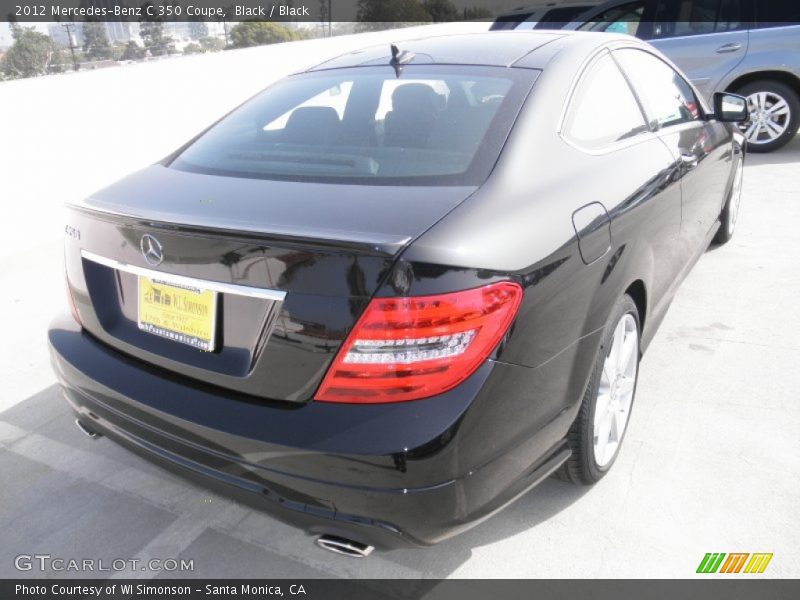 Black / Black 2012 Mercedes-Benz C 350 Coupe