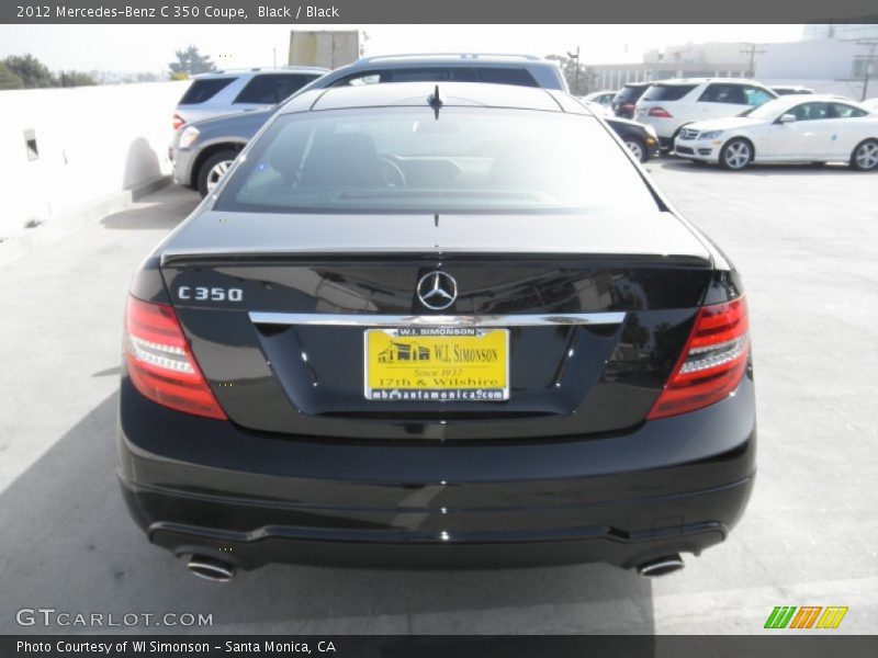 Black / Black 2012 Mercedes-Benz C 350 Coupe