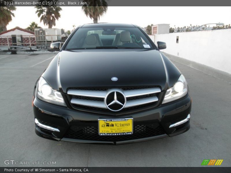 Black / Ash 2012 Mercedes-Benz C 250 Coupe