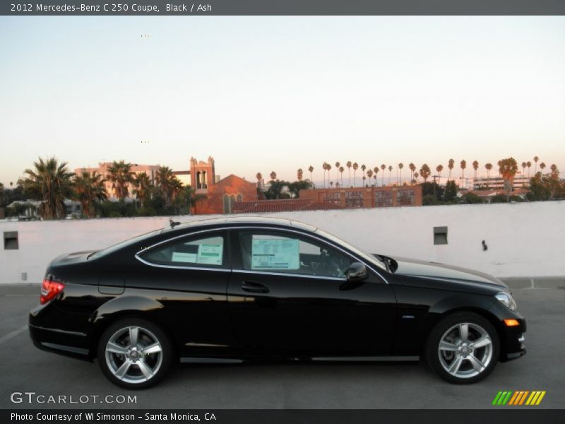 Black / Ash 2012 Mercedes-Benz C 250 Coupe