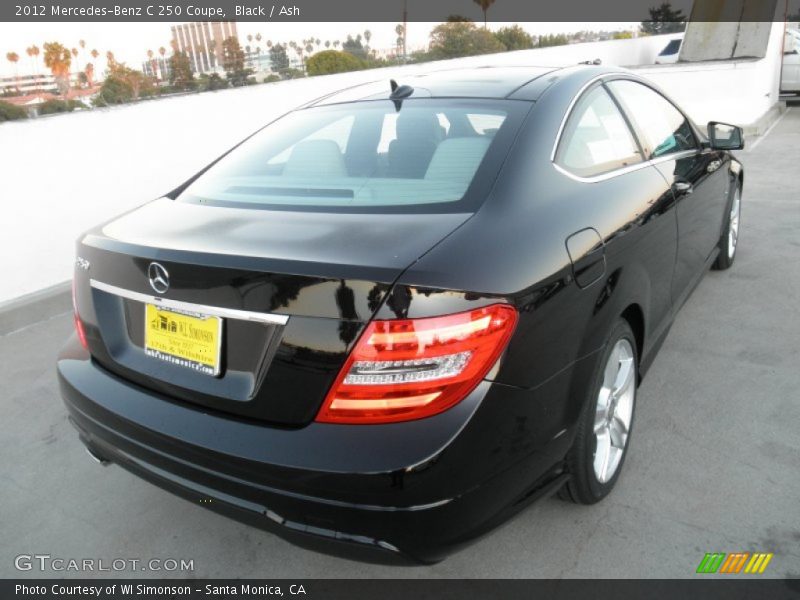 Black / Ash 2012 Mercedes-Benz C 250 Coupe