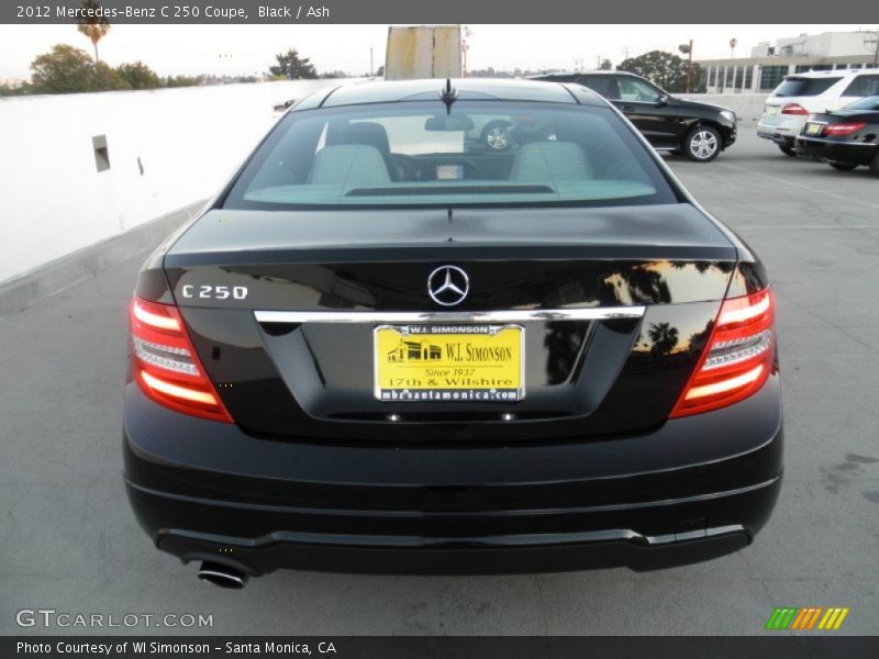Black / Ash 2012 Mercedes-Benz C 250 Coupe