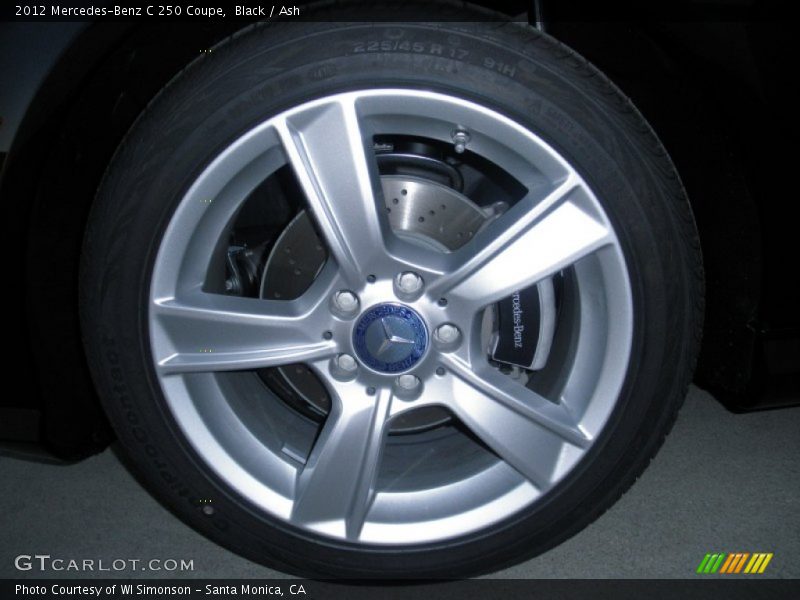 Black / Ash 2012 Mercedes-Benz C 250 Coupe