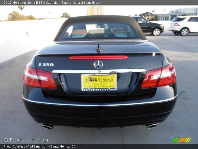 Black / Natural Beige/Black 2012 Mercedes-Benz E 350 Cabriolet