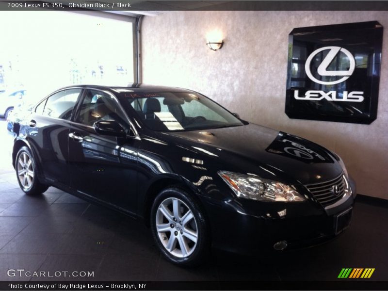 Obsidian Black / Black 2009 Lexus ES 350