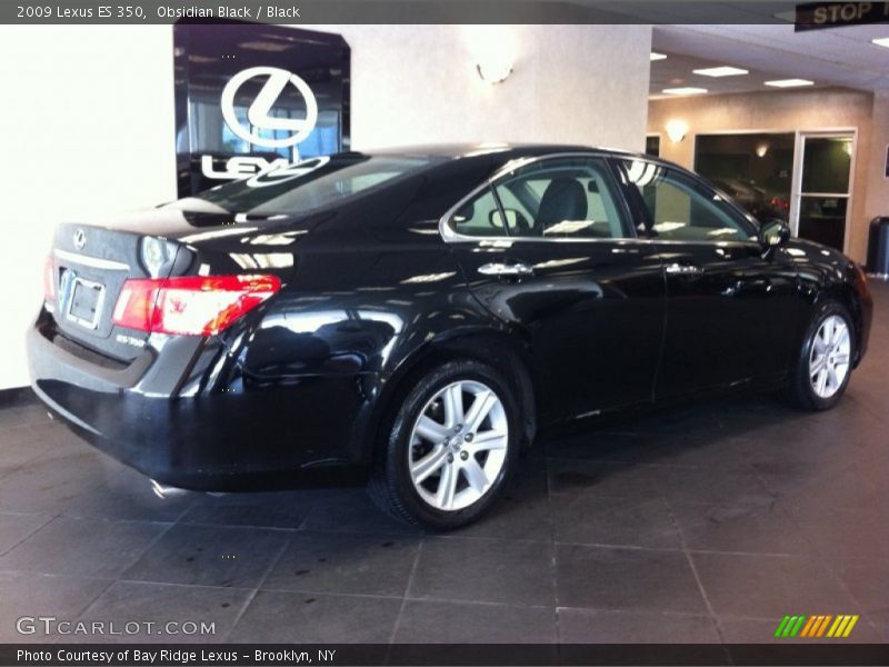 Obsidian Black / Black 2009 Lexus ES 350