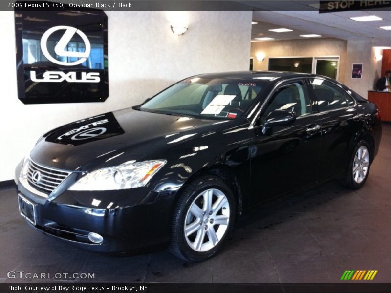 Obsidian Black / Black 2009 Lexus ES 350