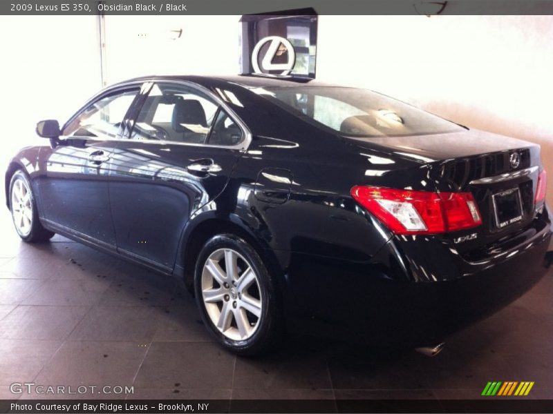 Obsidian Black / Black 2009 Lexus ES 350
