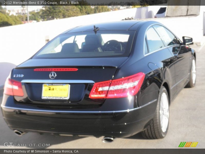 Black / Black 2012 Mercedes-Benz E 350 Coupe