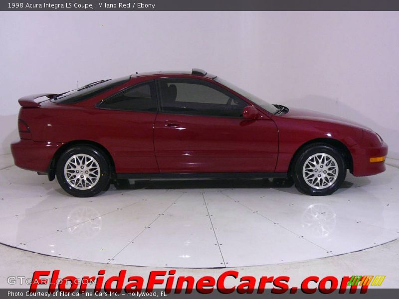 Milano Red / Ebony 1998 Acura Integra LS Coupe