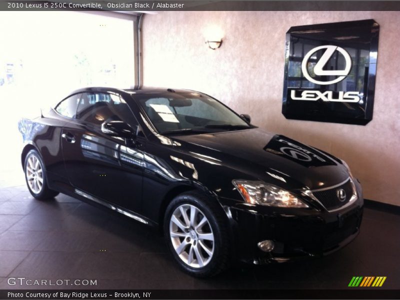 Obsidian Black / Alabaster 2010 Lexus IS 250C Convertible
