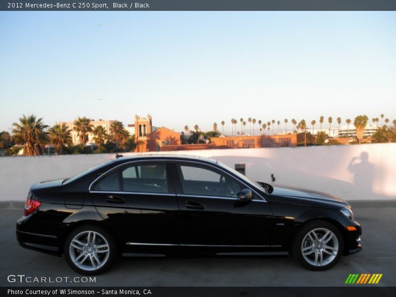 Black / Black 2012 Mercedes-Benz C 250 Sport