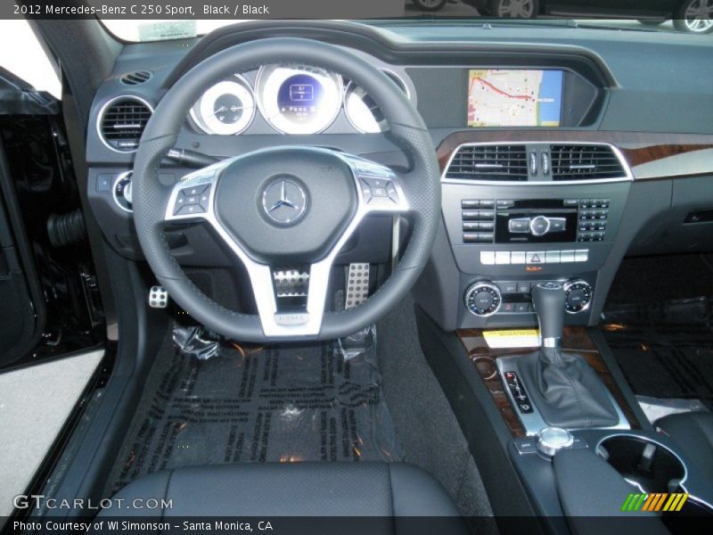 Black / Black 2012 Mercedes-Benz C 250 Sport