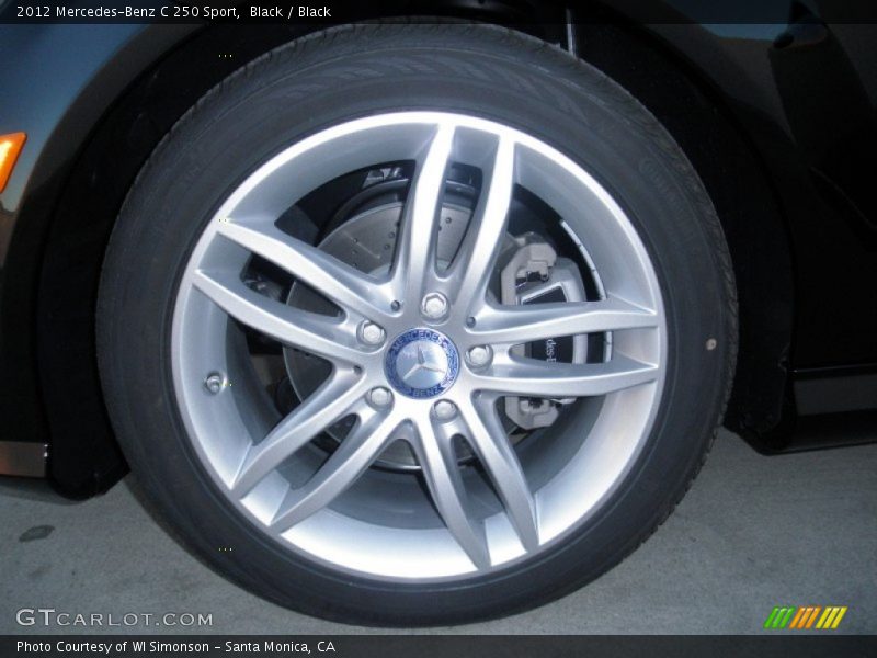Black / Black 2012 Mercedes-Benz C 250 Sport