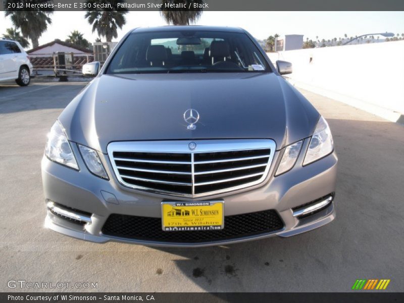 Palladium Silver Metallic / Black 2012 Mercedes-Benz E 350 Sedan
