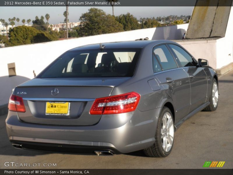 Palladium Silver Metallic / Black 2012 Mercedes-Benz E 350 Sedan