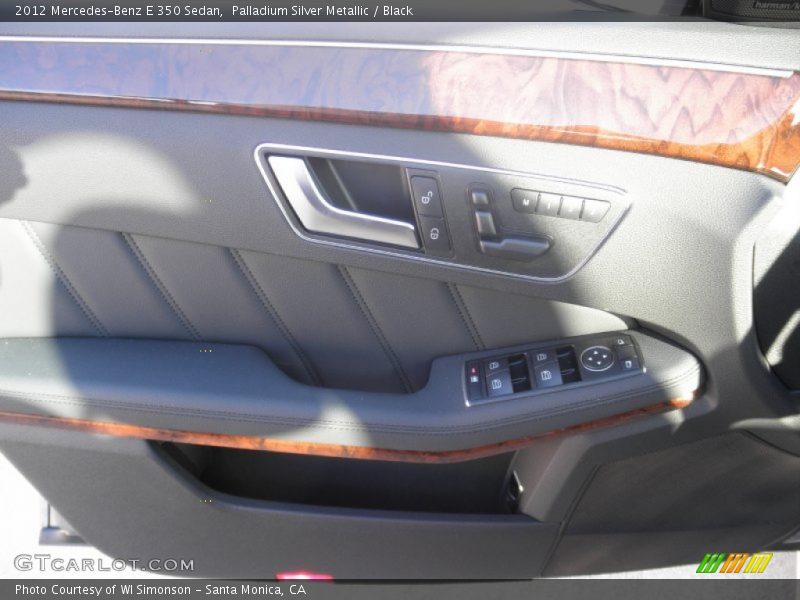 Palladium Silver Metallic / Black 2012 Mercedes-Benz E 350 Sedan