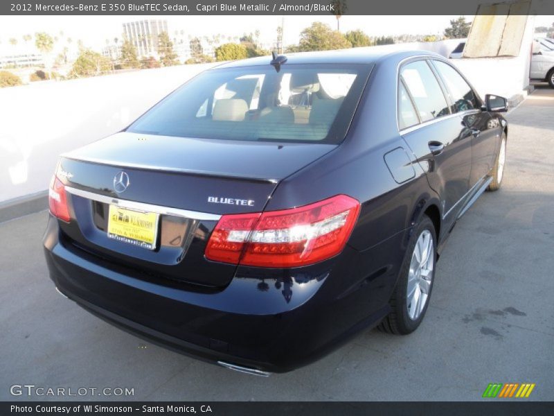 Capri Blue Metallic / Almond/Black 2012 Mercedes-Benz E 350 BlueTEC Sedan