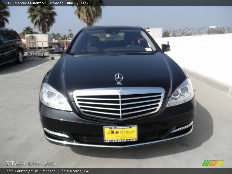 Black / Black 2012 Mercedes-Benz S 550 Sedan