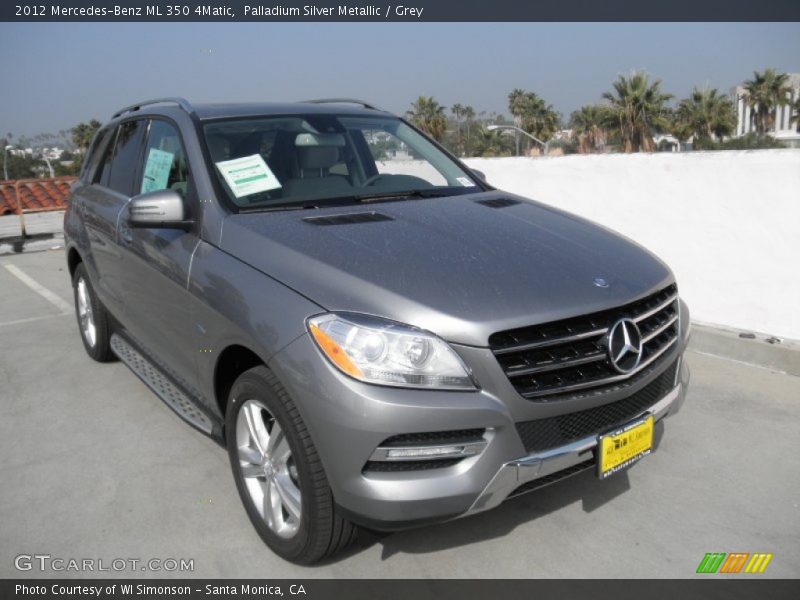 Palladium Silver Metallic / Grey 2012 Mercedes-Benz ML 350 4Matic