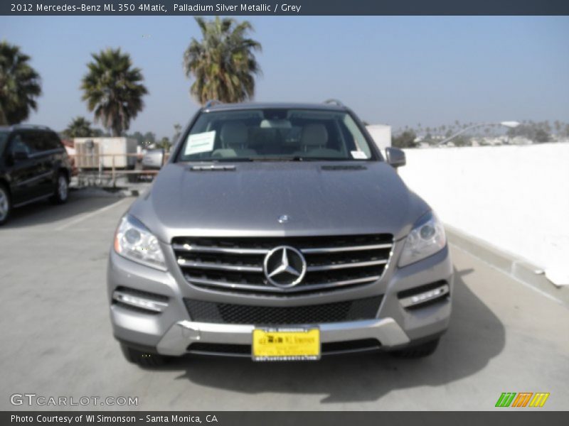 Palladium Silver Metallic / Grey 2012 Mercedes-Benz ML 350 4Matic