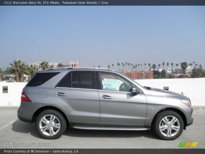 Palladium Silver Metallic / Grey 2012 Mercedes-Benz ML 350 4Matic