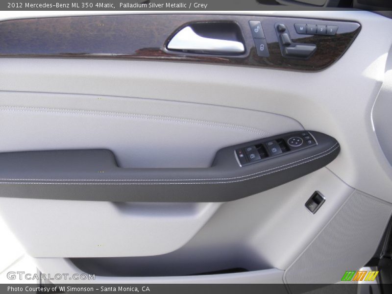 Palladium Silver Metallic / Grey 2012 Mercedes-Benz ML 350 4Matic