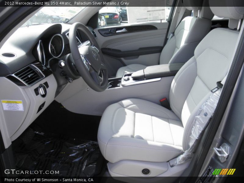 Palladium Silver Metallic / Grey 2012 Mercedes-Benz ML 350 4Matic