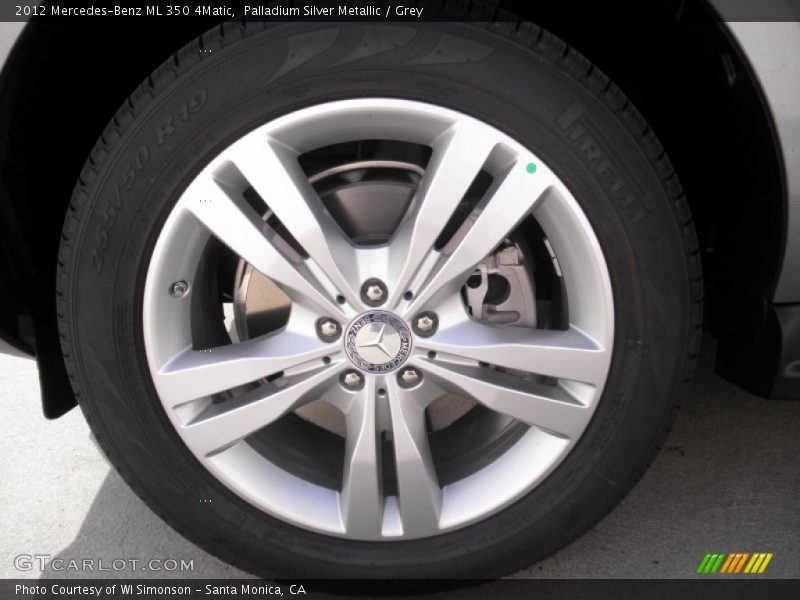 Palladium Silver Metallic / Grey 2012 Mercedes-Benz ML 350 4Matic