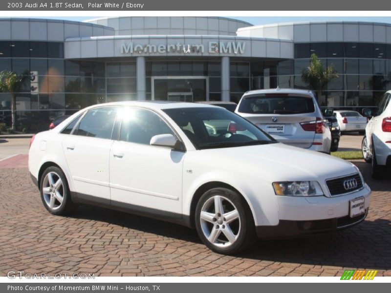 Polar White / Ebony 2003 Audi A4 1.8T Sedan
