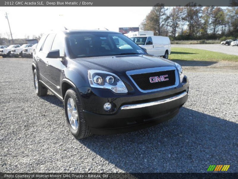 Deep Blue Metallic / Ebony 2012 GMC Acadia SLE