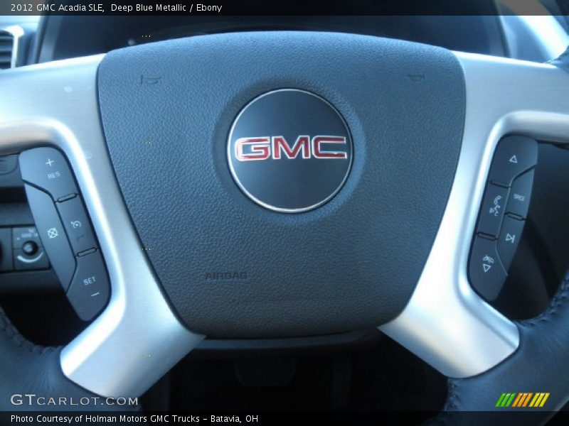 Deep Blue Metallic / Ebony 2012 GMC Acadia SLE