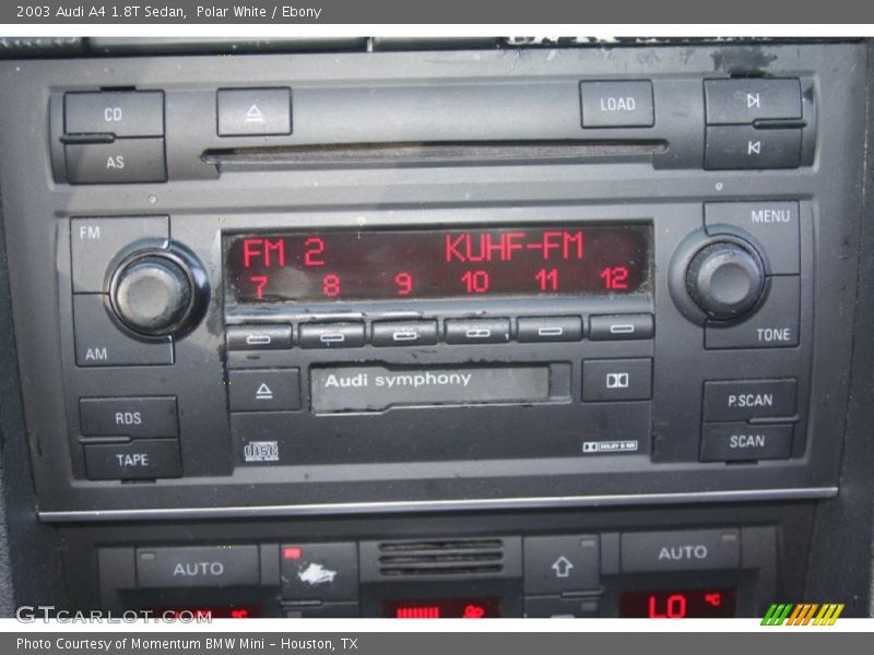 Polar White / Ebony 2003 Audi A4 1.8T Sedan