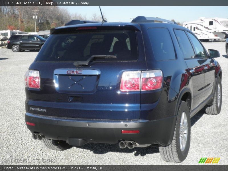 Deep Blue Metallic / Ebony 2012 GMC Acadia SLE