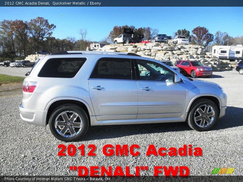 Quicksilver Metallic / Ebony 2012 GMC Acadia Denali