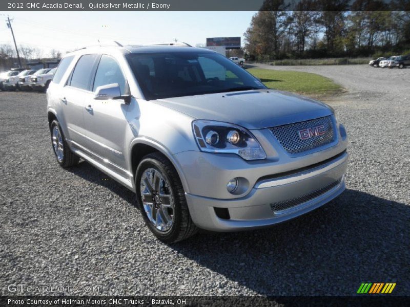 Quicksilver Metallic / Ebony 2012 GMC Acadia Denali