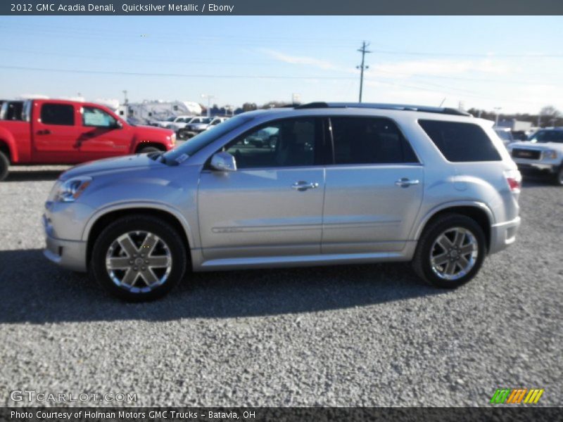 Quicksilver Metallic / Ebony 2012 GMC Acadia Denali
