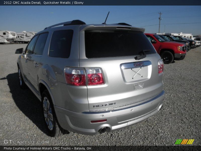 Quicksilver Metallic / Ebony 2012 GMC Acadia Denali