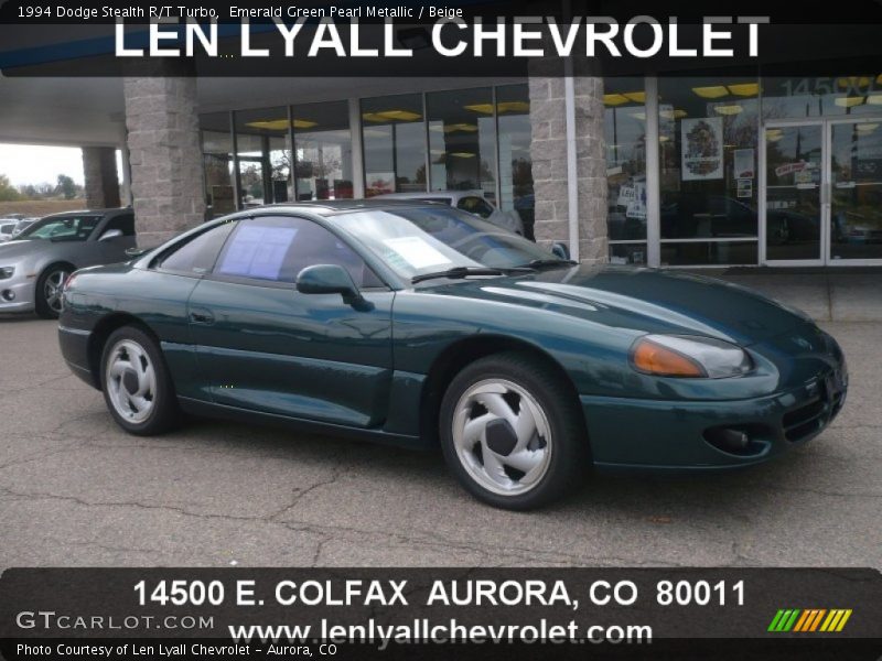 Emerald Green Pearl Metallic / Beige 1994 Dodge Stealth R/T Turbo