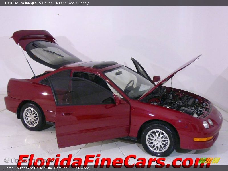 Milano Red / Ebony 1998 Acura Integra LS Coupe