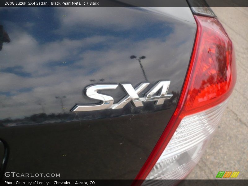 Black Pearl Metallic / Black 2008 Suzuki SX4 Sedan