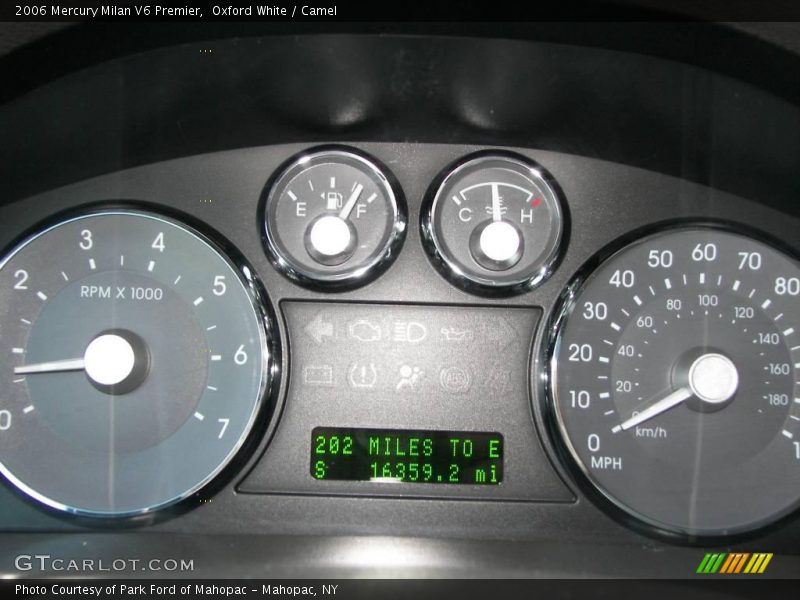 Oxford White / Camel 2006 Mercury Milan V6 Premier