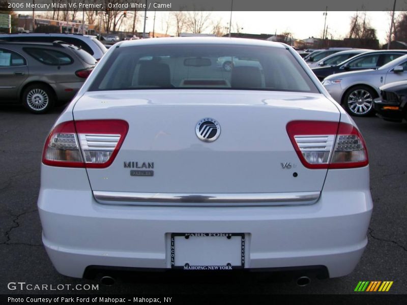 Oxford White / Camel 2006 Mercury Milan V6 Premier