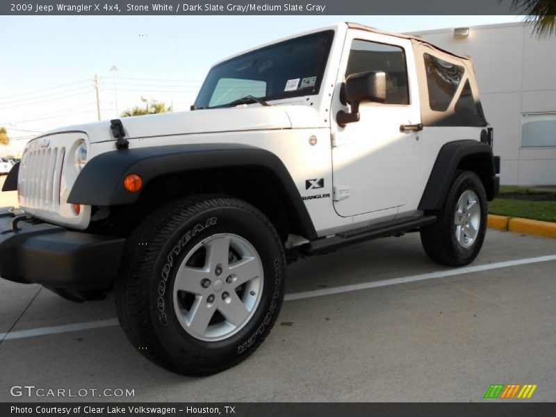Stone White / Dark Slate Gray/Medium Slate Gray 2009 Jeep Wrangler X 4x4
