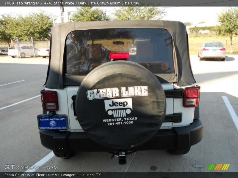 Stone White / Dark Slate Gray/Medium Slate Gray 2009 Jeep Wrangler X 4x4