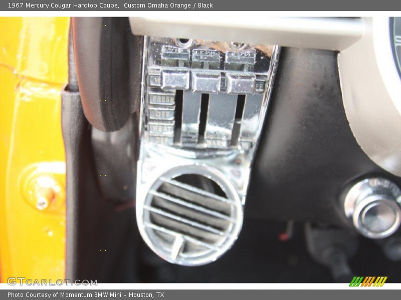 Controls of 1967 Cougar Hardtop Coupe