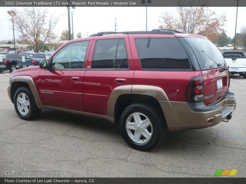 Majestic Red Metallic / Medium Oak 2002 Chevrolet TrailBlazer LTZ 4x4