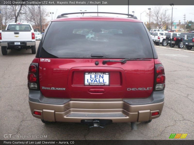 Majestic Red Metallic / Medium Oak 2002 Chevrolet TrailBlazer LTZ 4x4