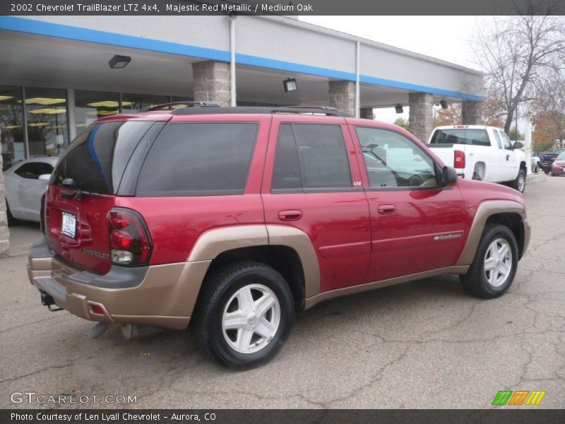 Majestic Red Metallic / Medium Oak 2002 Chevrolet TrailBlazer LTZ 4x4